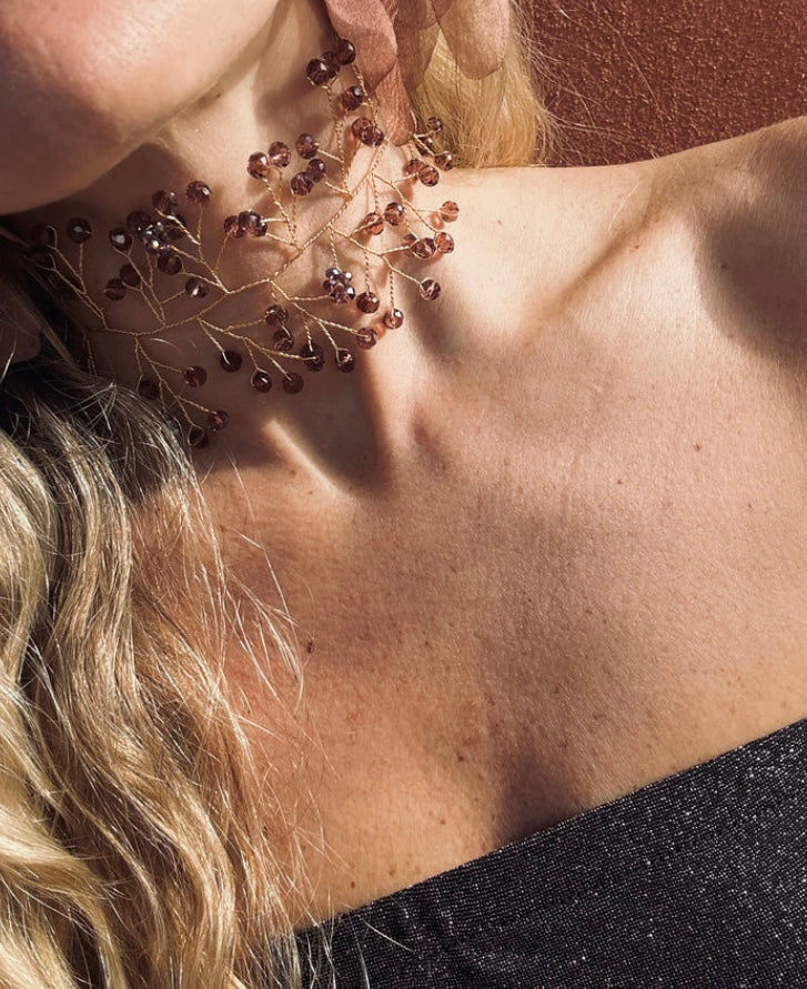 PRE ORDER Choker Enredadera Granate