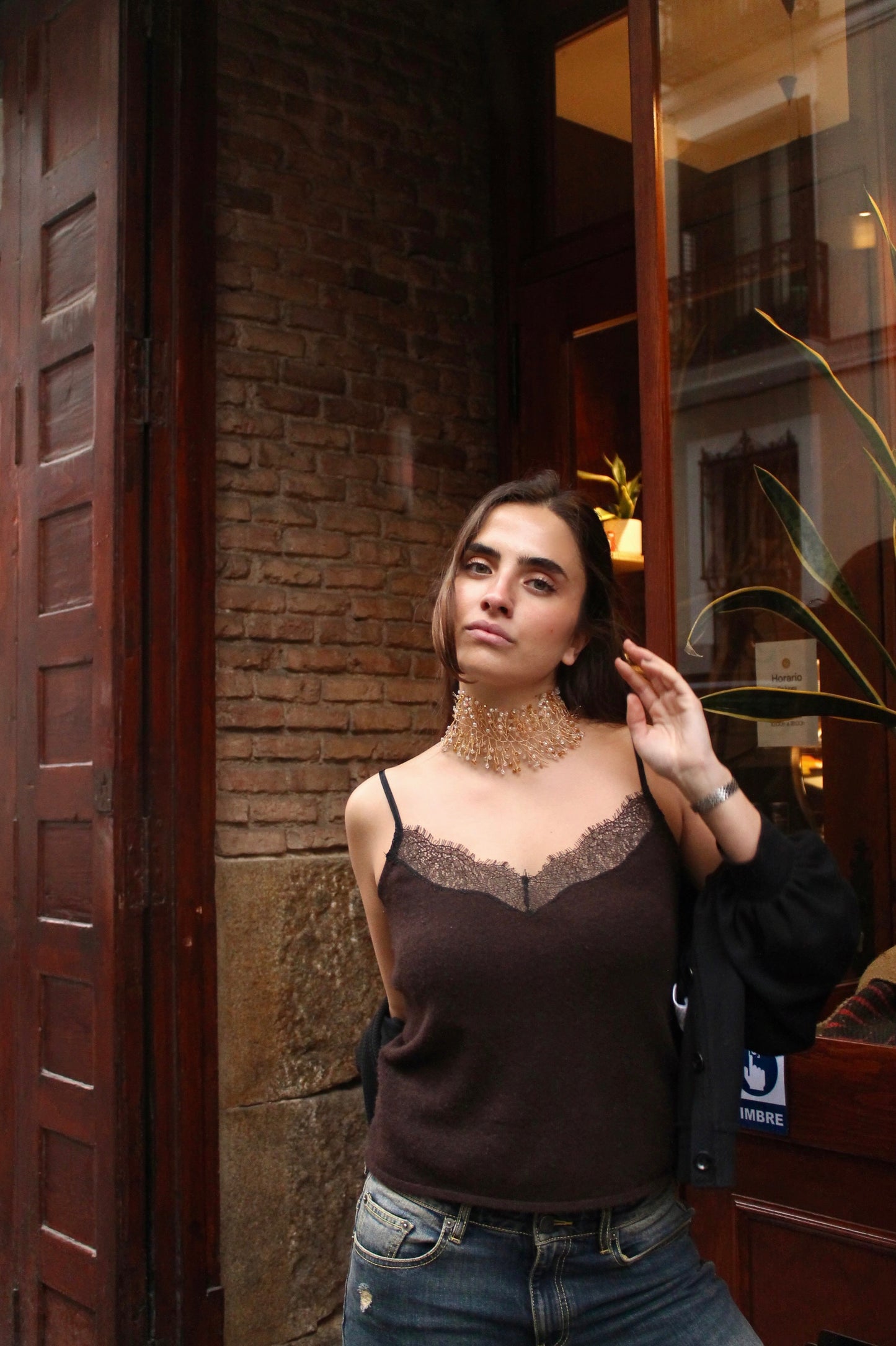 Choker Enredadera Dorado