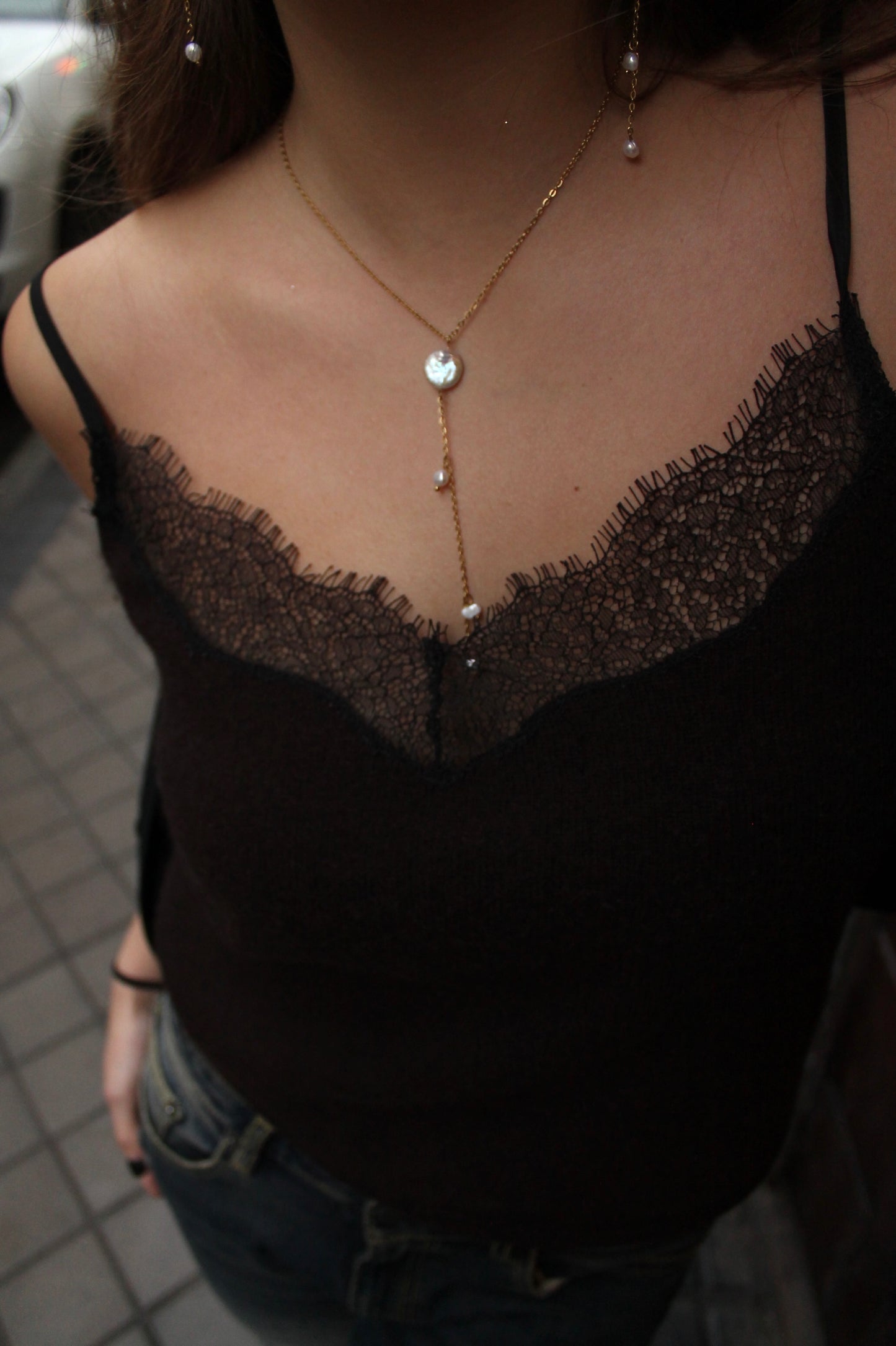 Collar Largo Perlas