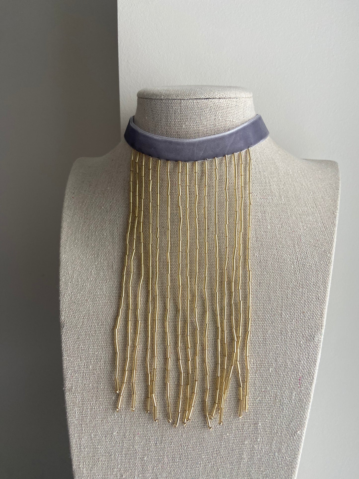 Choker Lluvia Gris