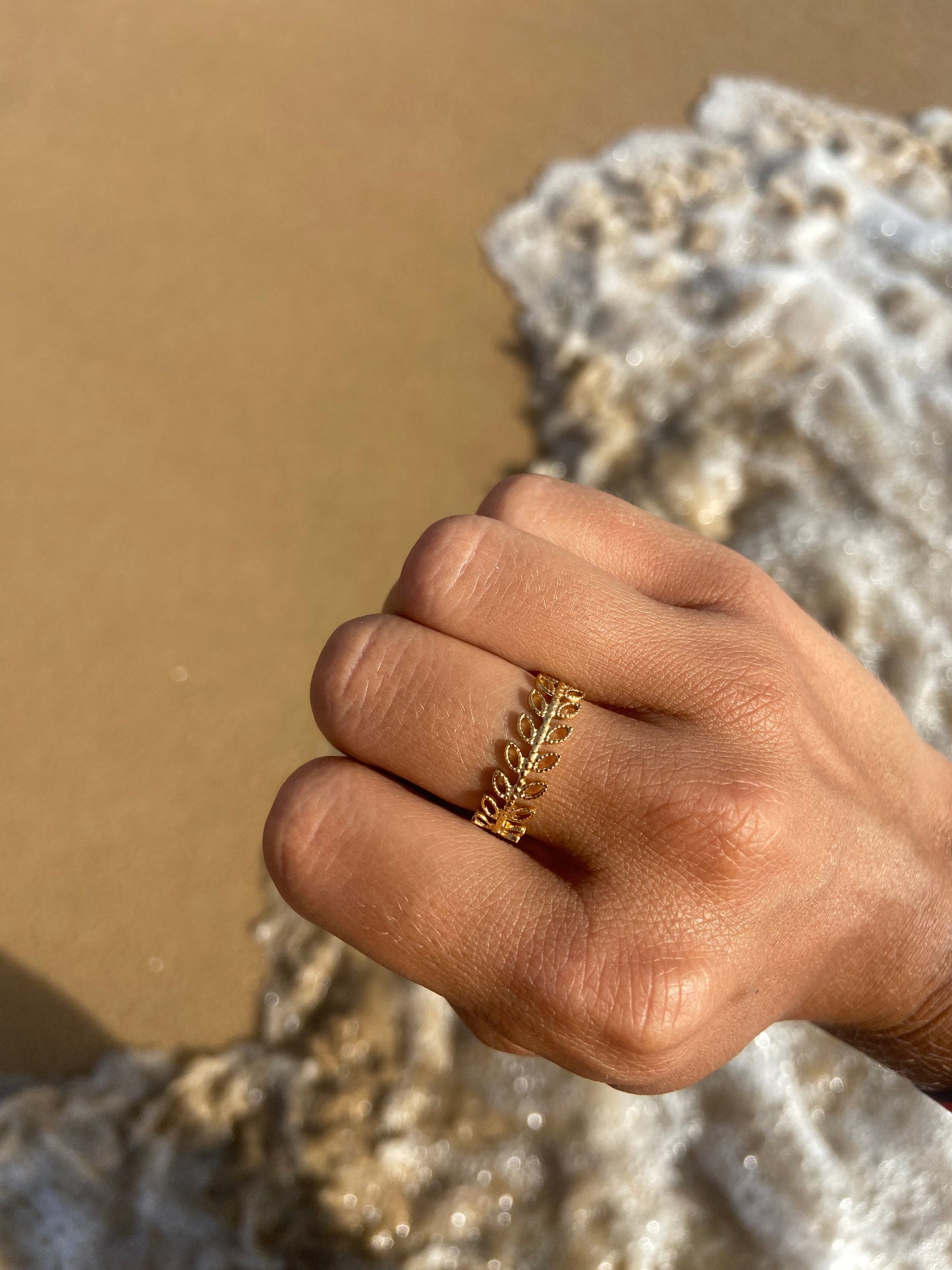 Anillo Hojas