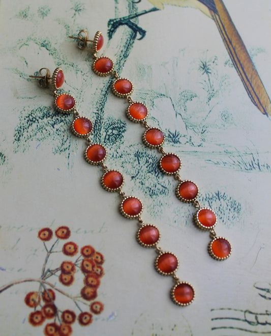 Pendientes Largos Coral
