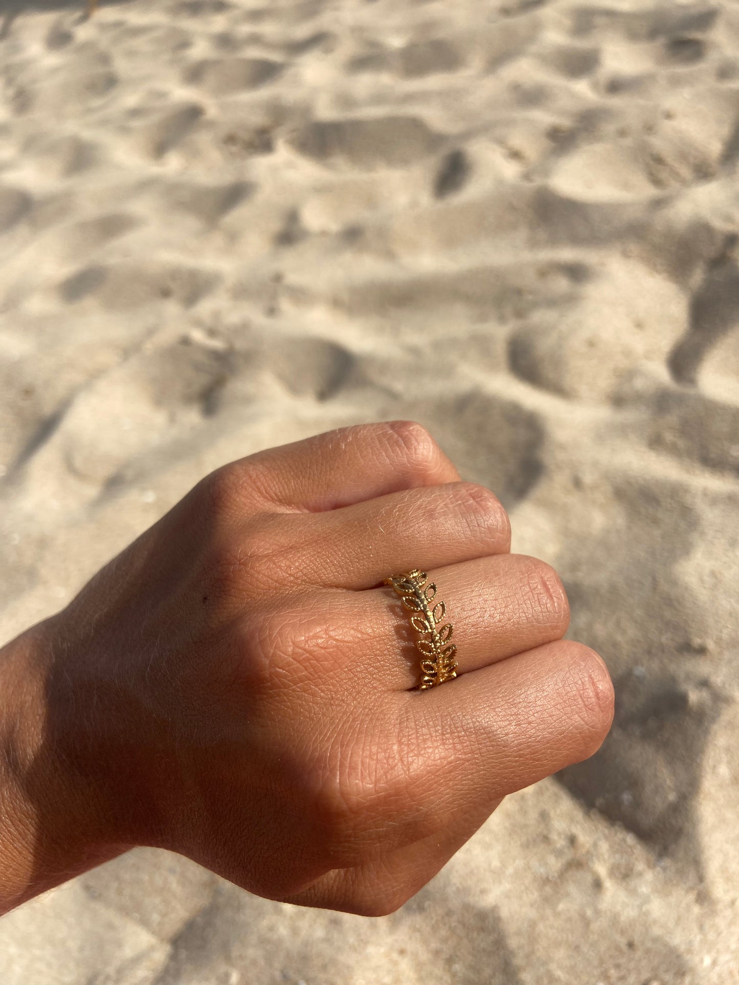 Anillo Hojas