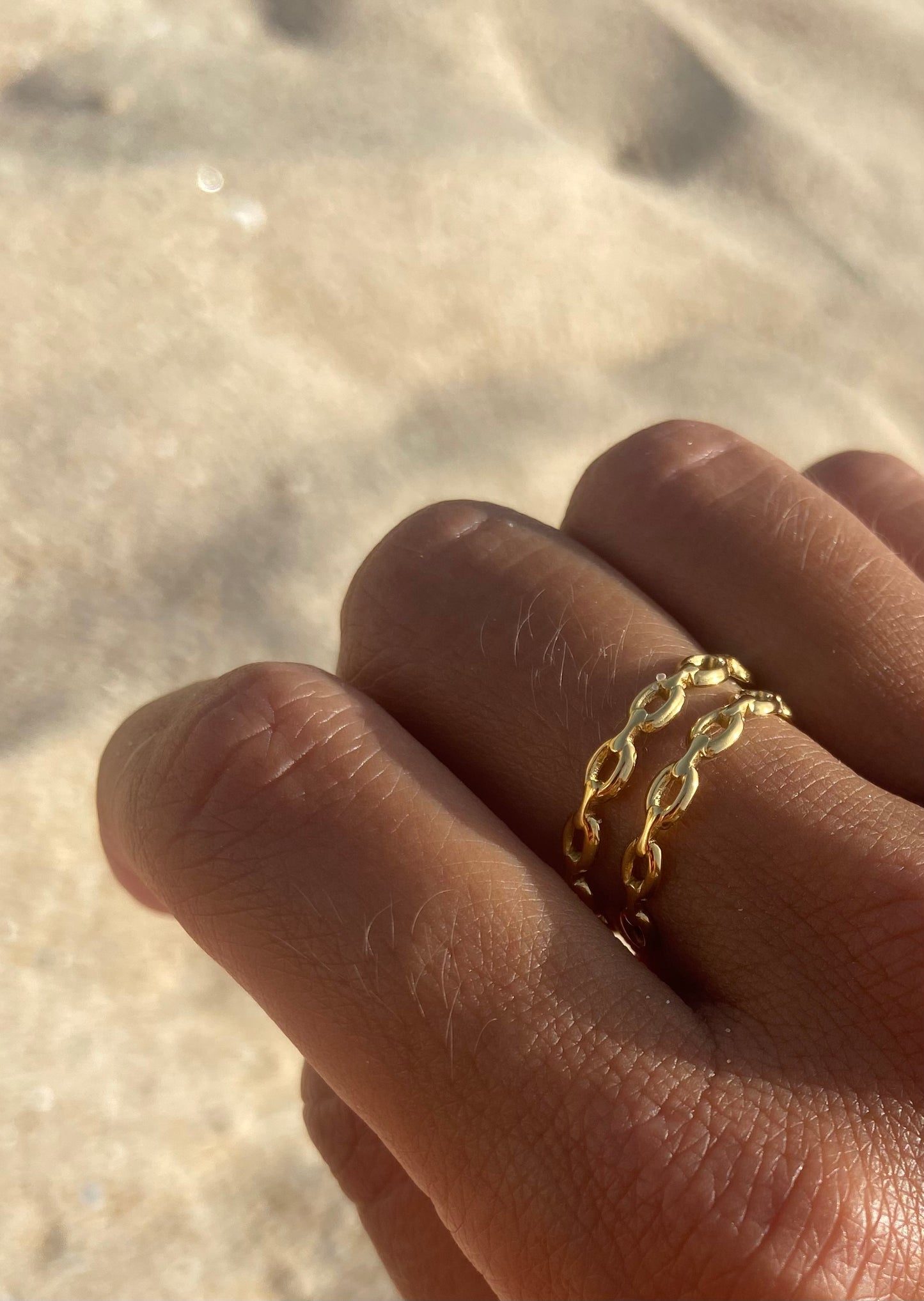 Anillo Eslabones Doble