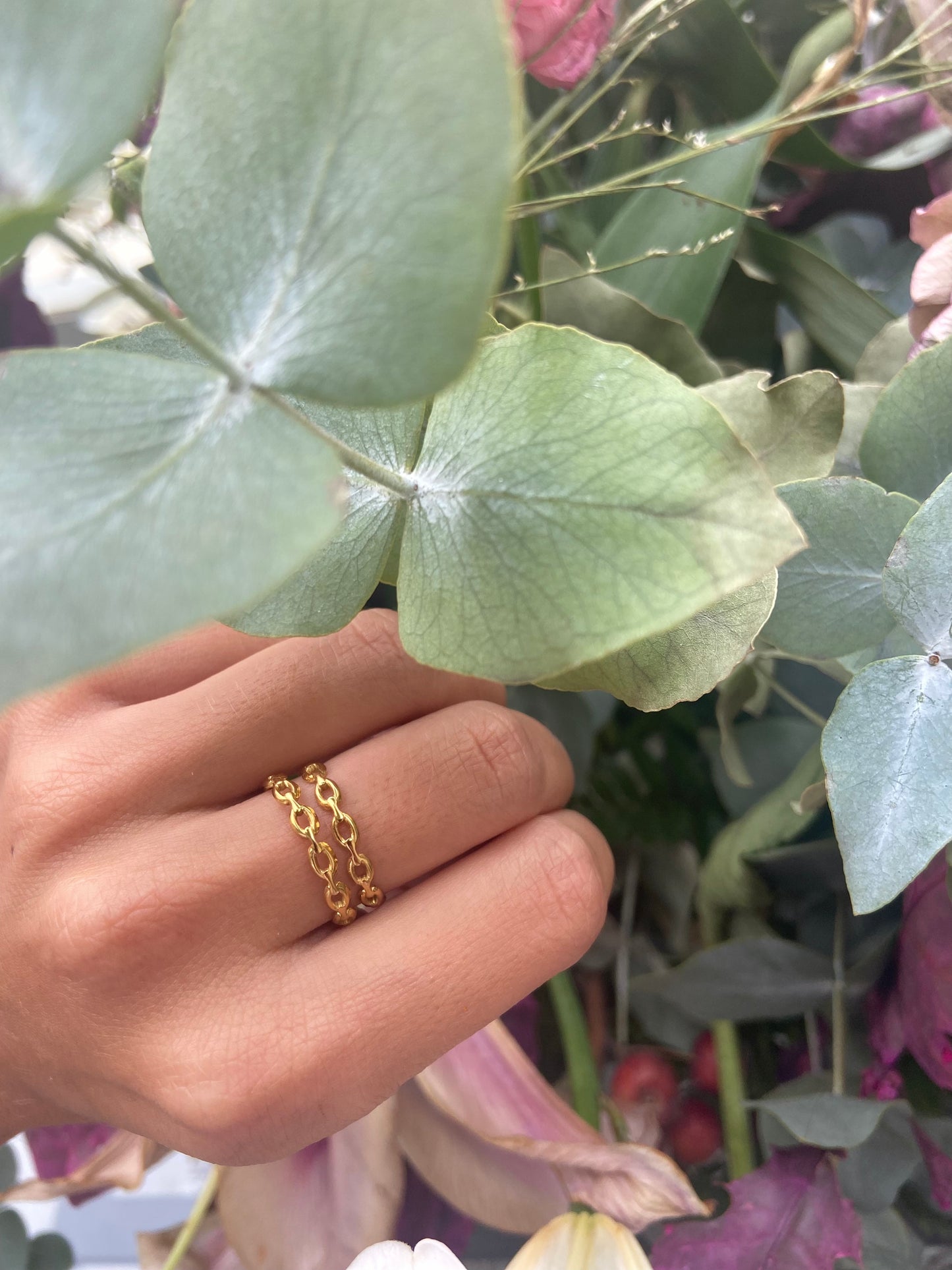 Anillo Eslabones Doble