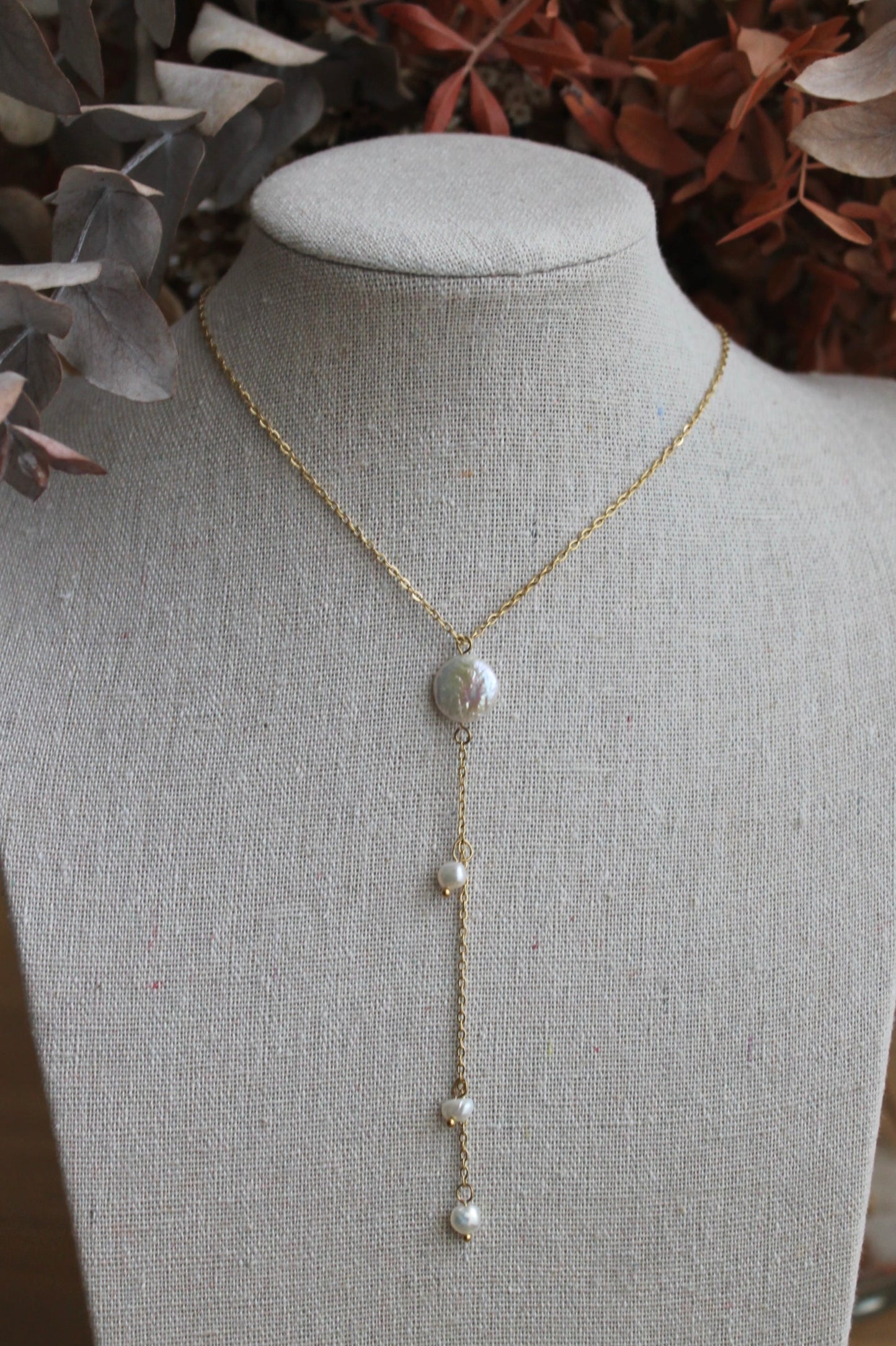 Collar Largo Perlas
