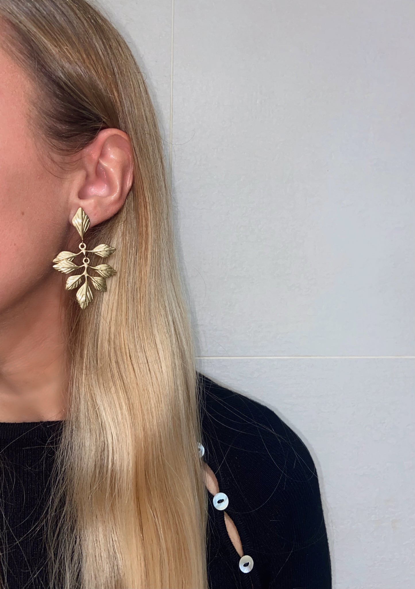 Pendientes Hojas