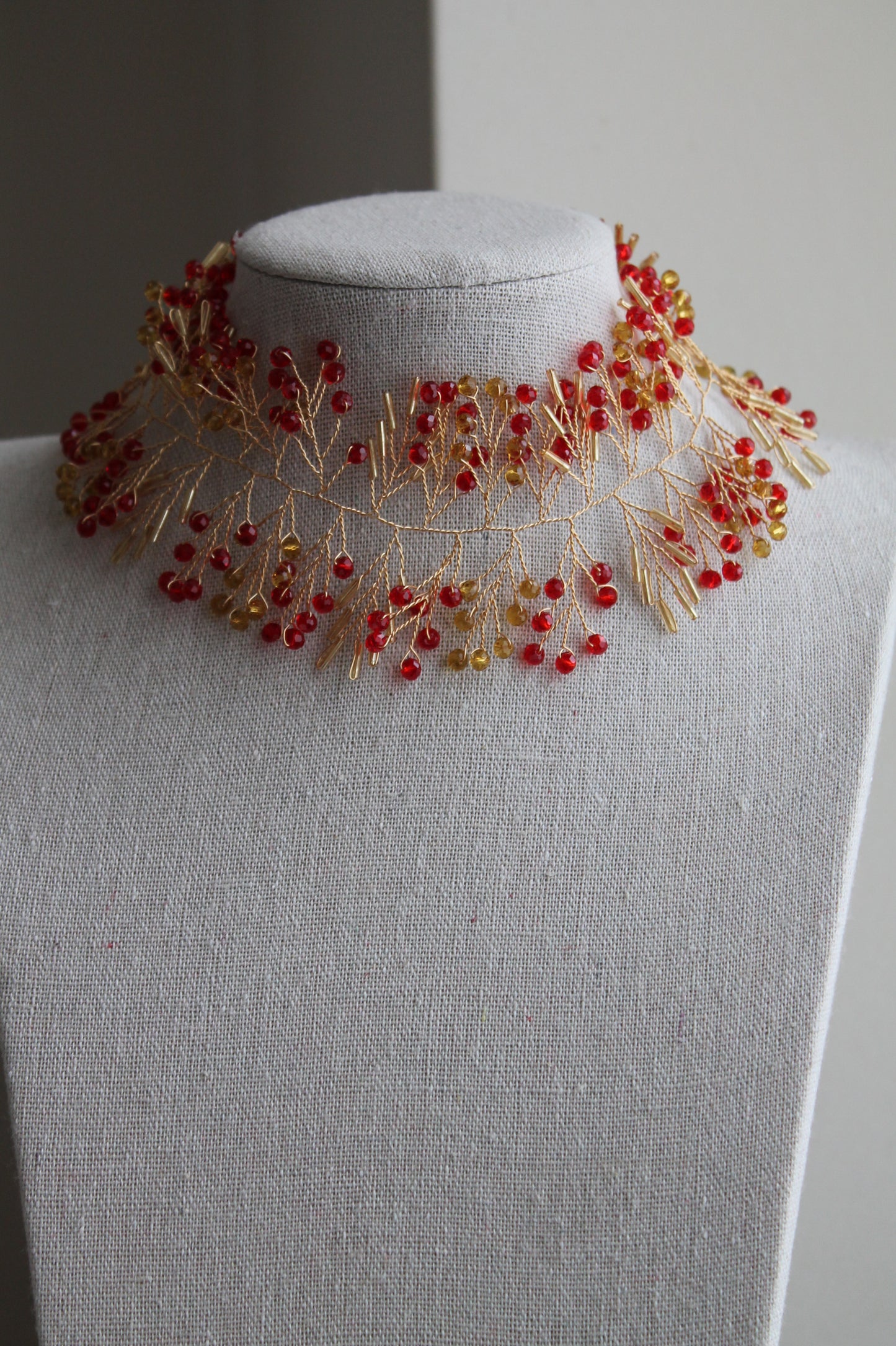 Choker Enredadera Rojo