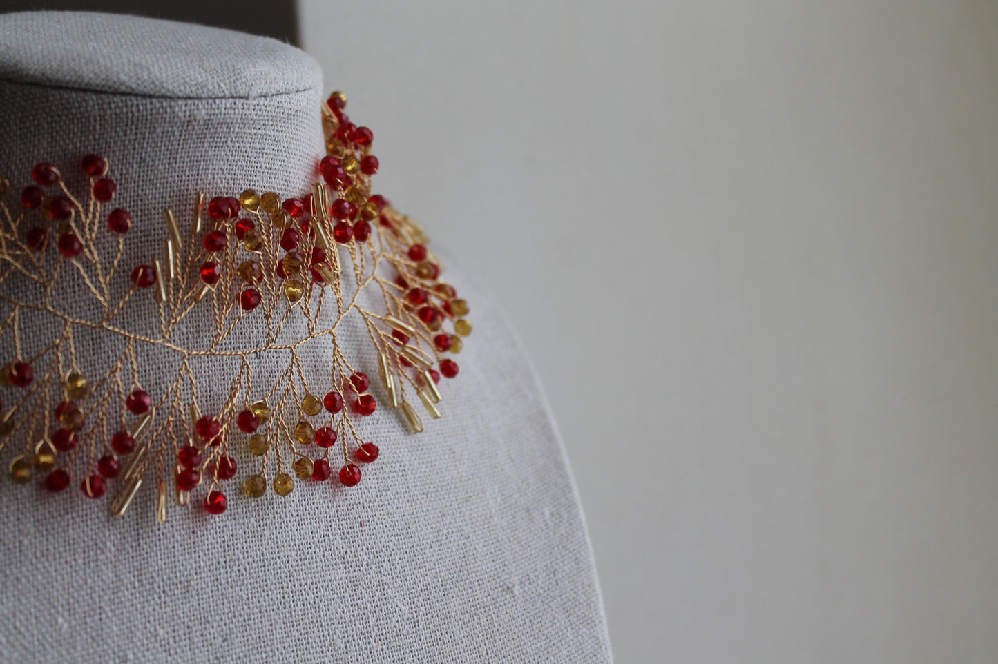 Choker Enredadera Rojo