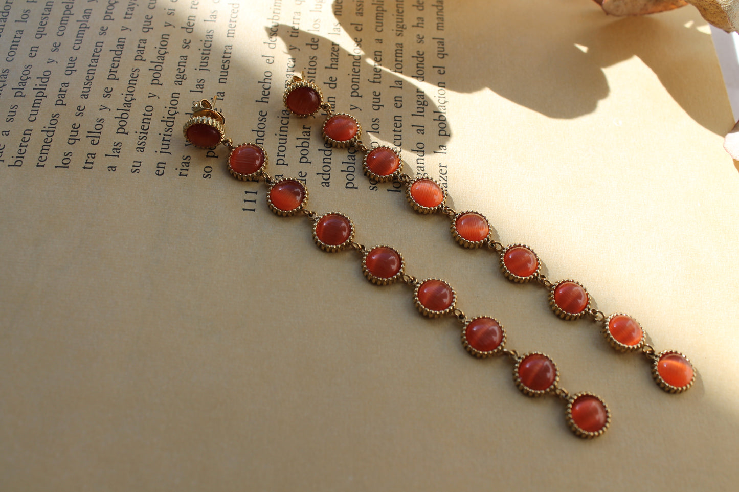 Pendientes Largos Coral