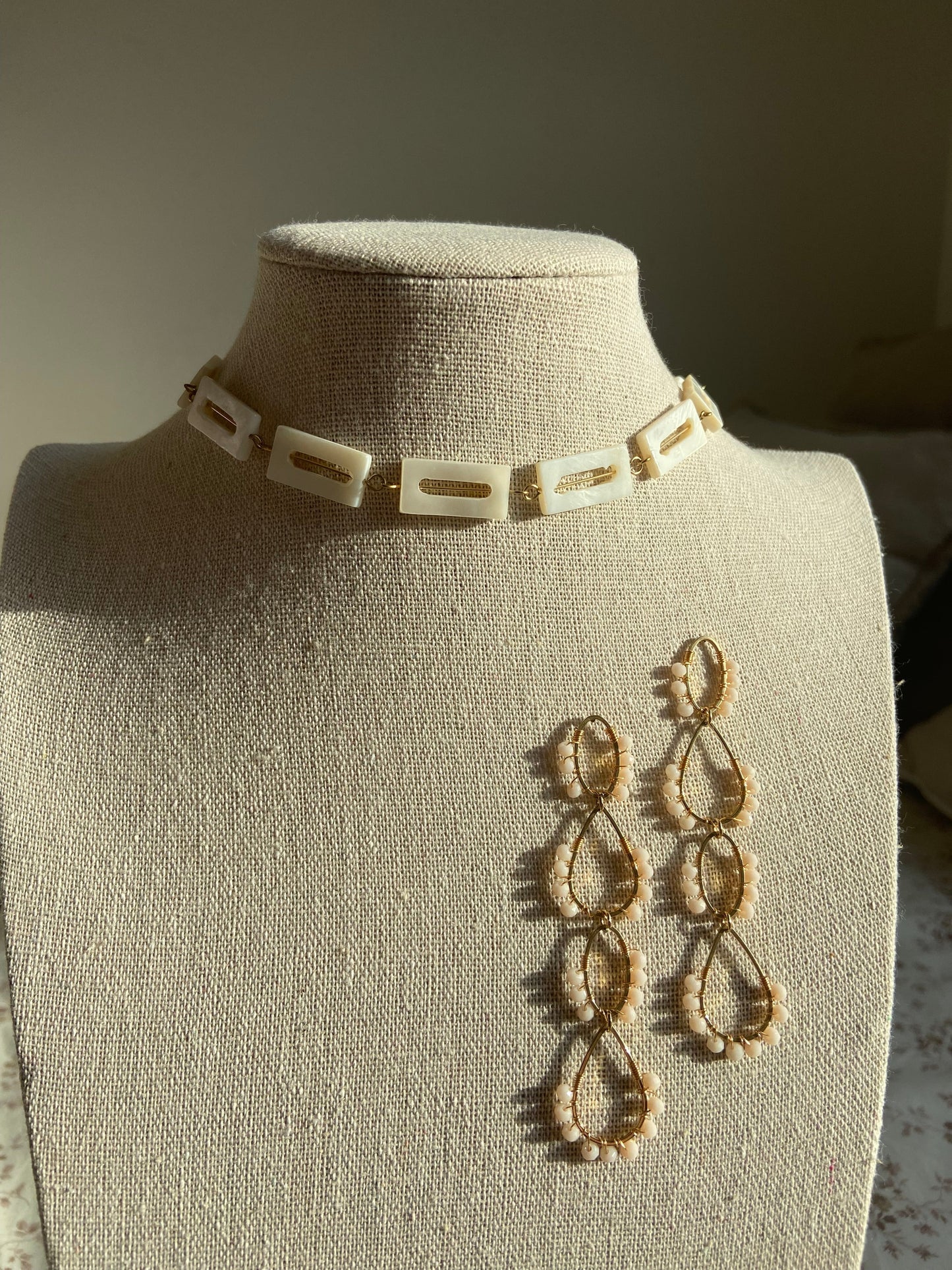 Choker Blanco Nácar