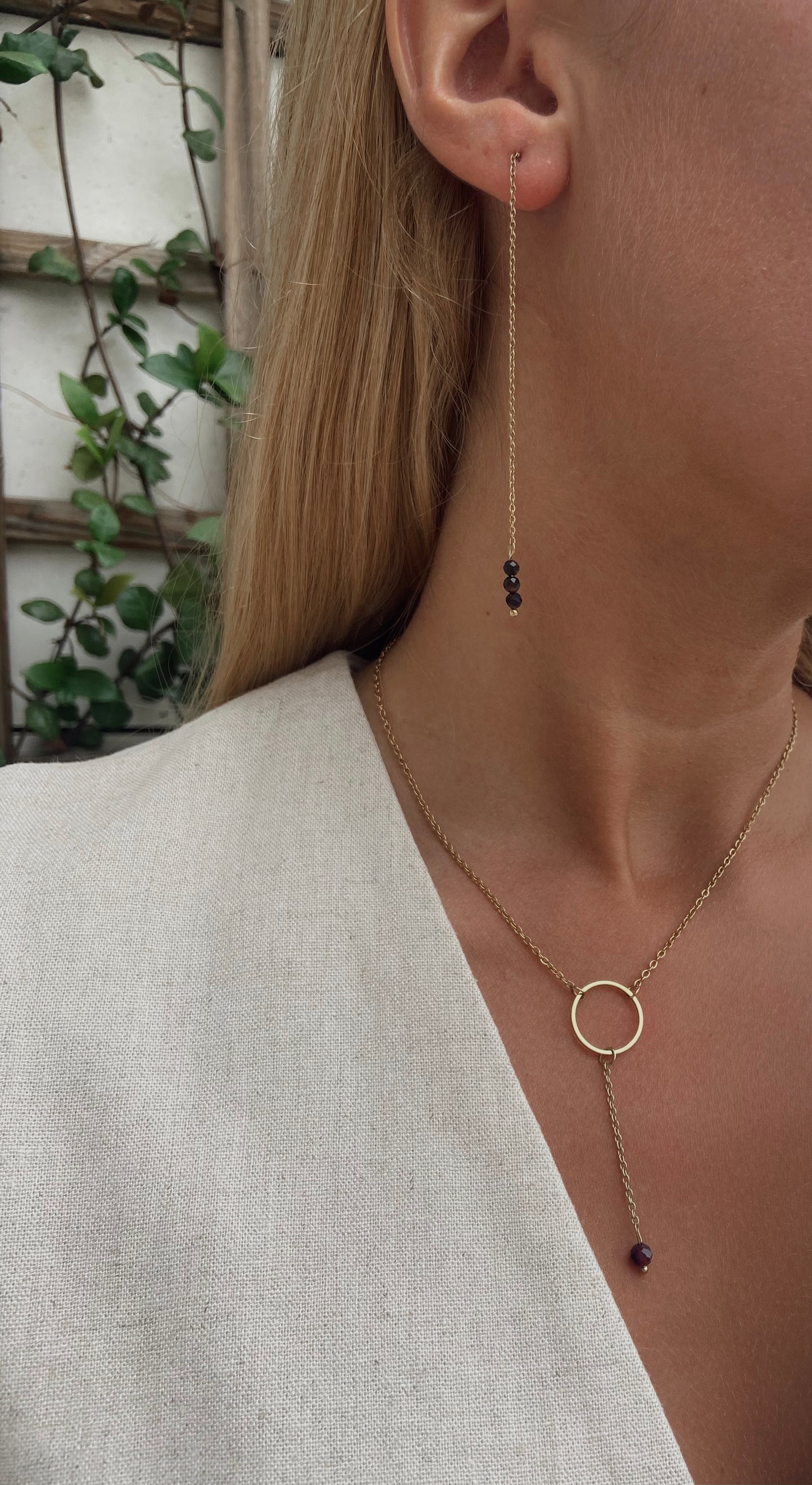 Pendientes largos ajustables