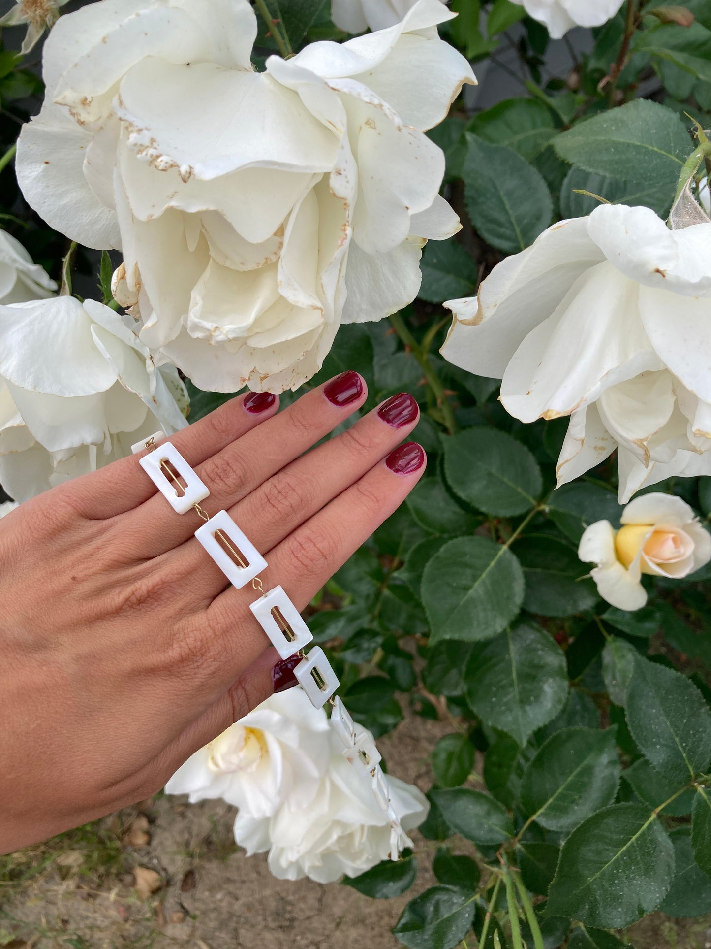 Choker Blanco Nácar