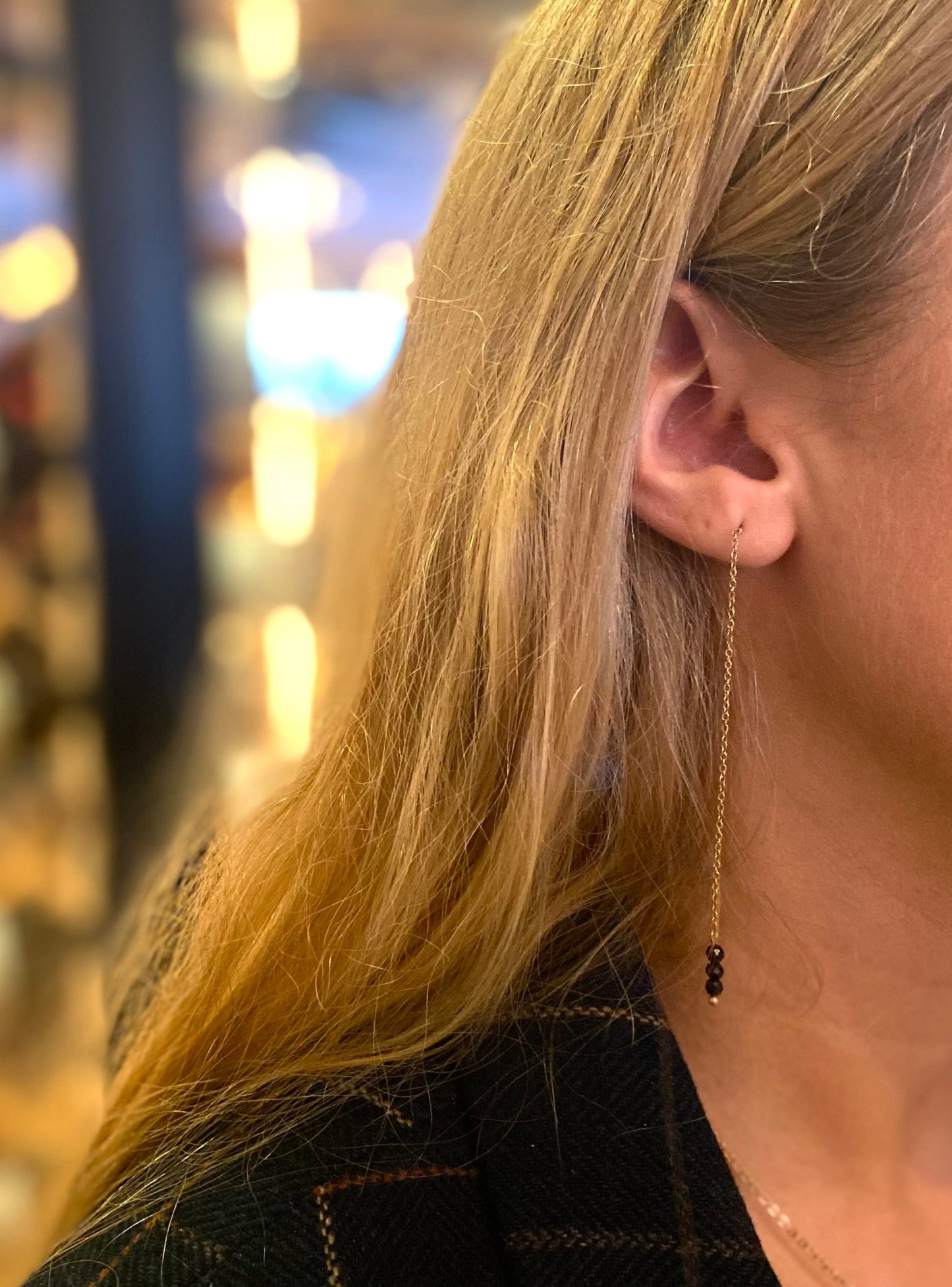 Pendientes largos ajustables