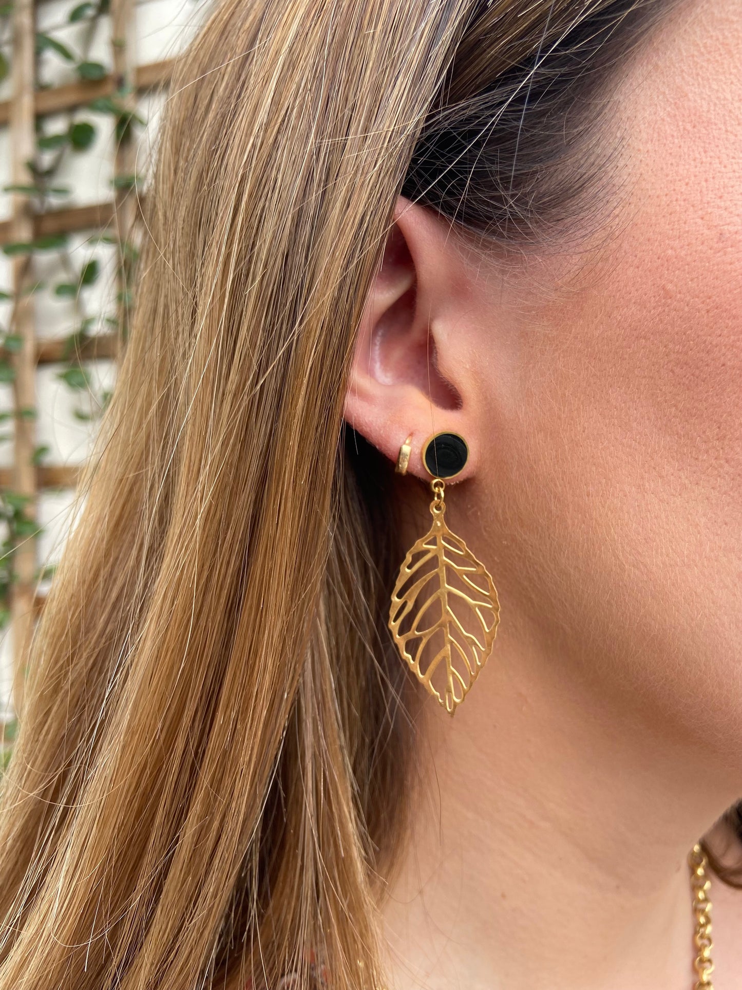 Pendientes Hojas